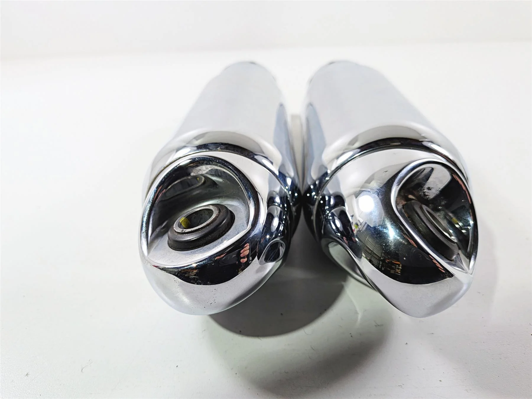 2011 Harley FXDF Dyna Fat Bob Rear Chrome Shock Damper Set  13.5" 54537-08A - Image 10