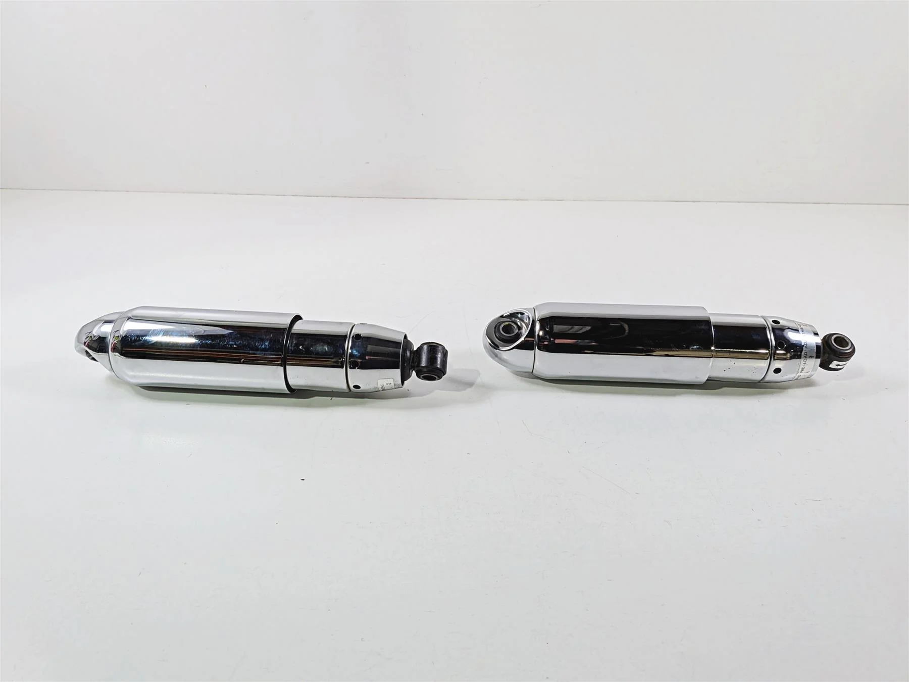 2011 Harley FXDF Dyna Fat Bob Rear Chrome Shock Damper Set  13.5" 54537-08A - Image 3