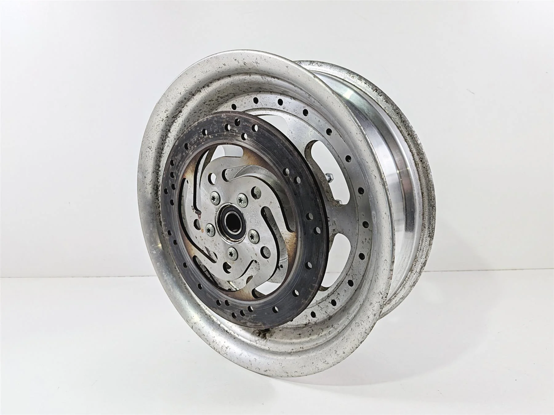 2011 Harley FXDF Dyna Fat Bob Rear Wheel Rim 16x5 Slotted 46717-10 - Image 7