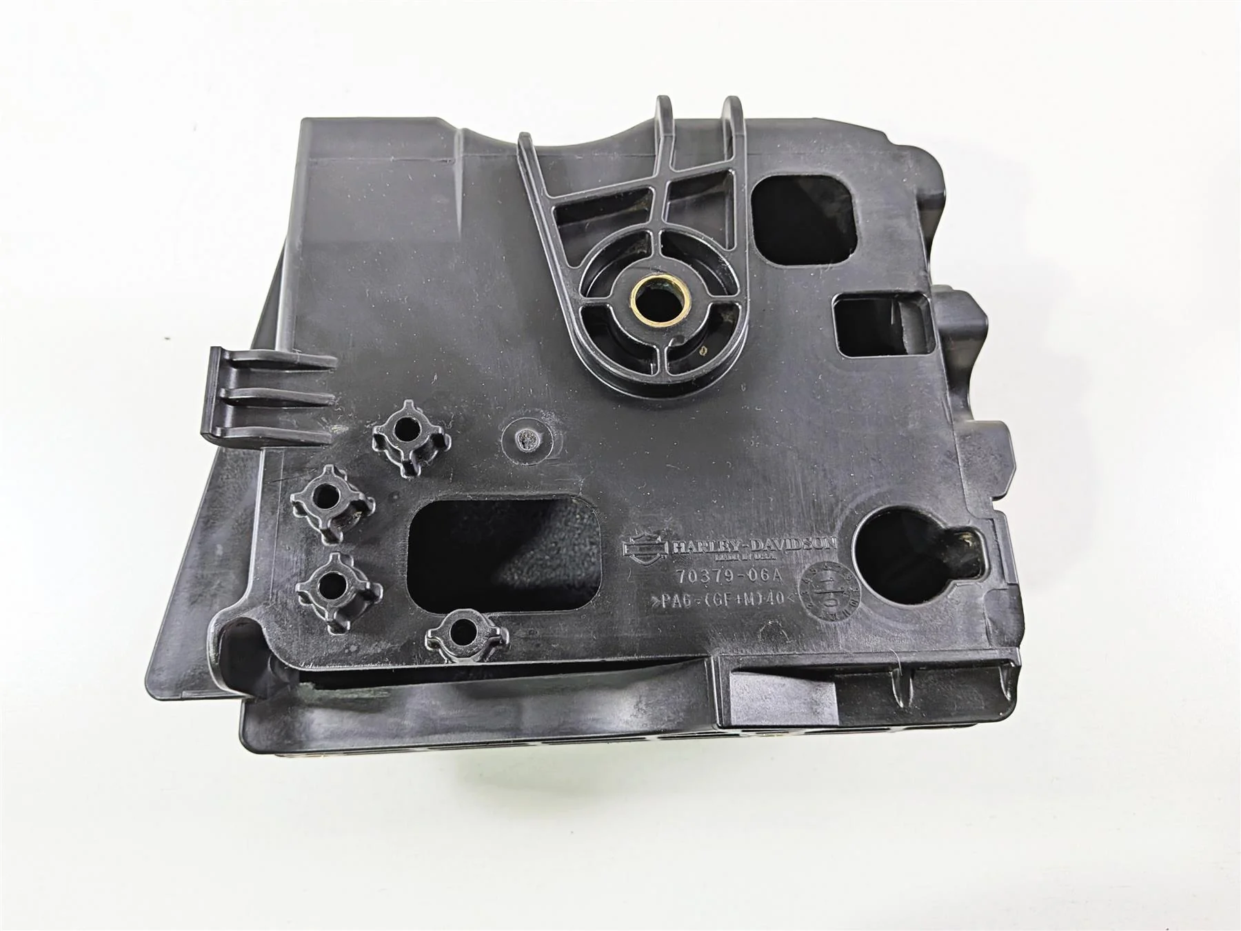 2011 Harley FXDF Dyna Fat Bob Right Battery Tray & Outer Cover 70379-06B - Image 6