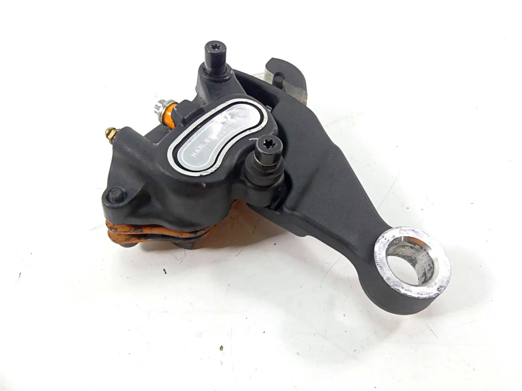 2011 Harley Softail FXS Blackline Rear Brake Caliper + 25mm Bracket  40908-08 - Image 11