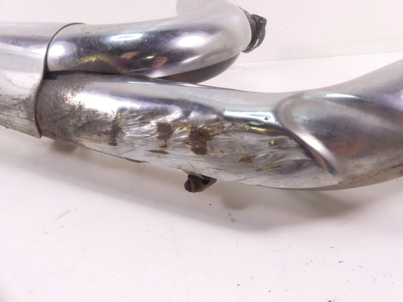 2011 Harley Touring FLHP Road King Exhaust Header Manifold Pipes Set 66855-10A - Image 12