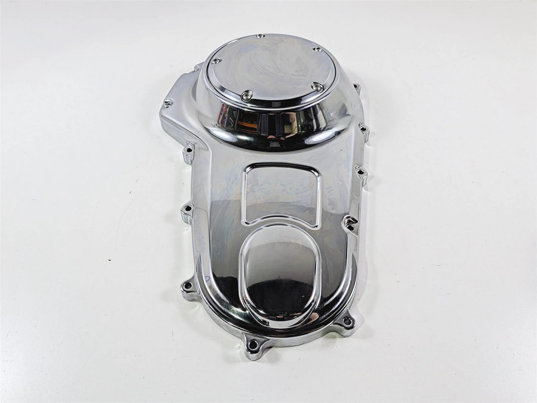 2011 Harley Touring FLHTCU CVO Electra Glide Outer Primary Drive Clutch Cover 60685-07 - Image 4