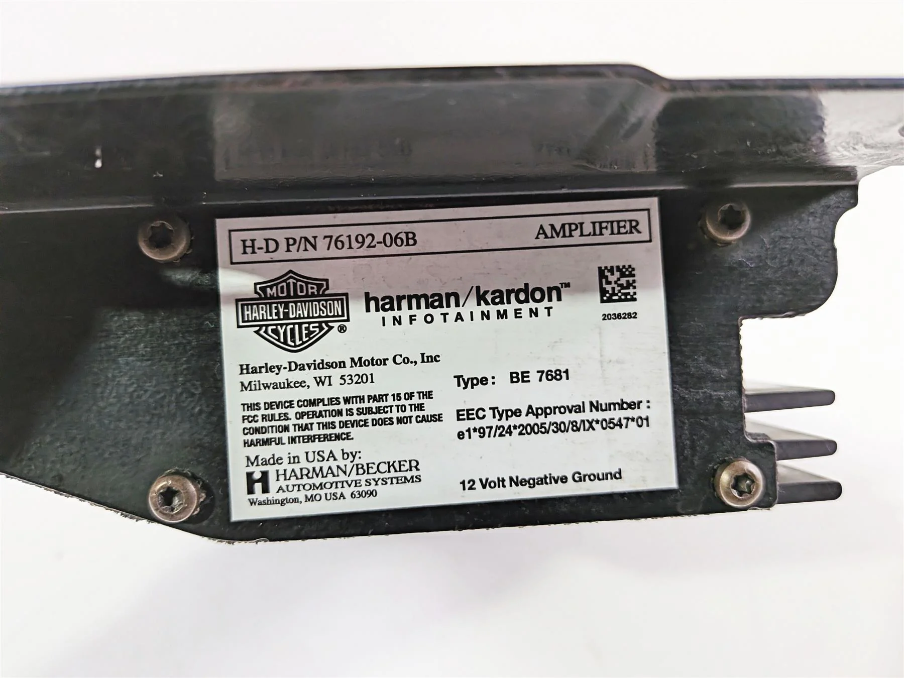 2011 Harley Touring FLHTCU CVO Electra Glide Radio Speaker Amplifier 76192-06B - Image 8