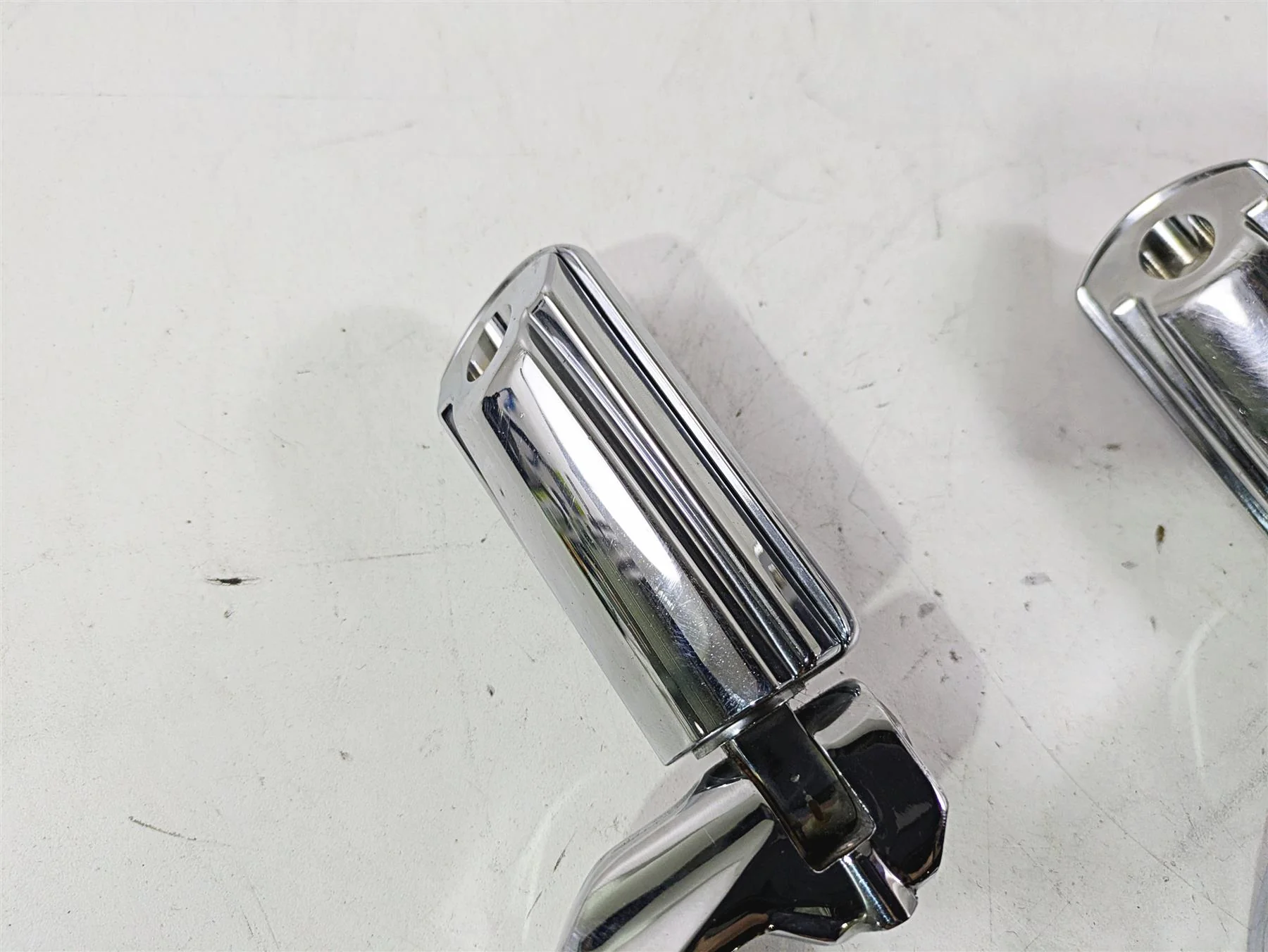 2011 Harley Touring FLHTCUSE CVO E-Glide Chrome Highway Foot Peg Rest Set - Image 11
