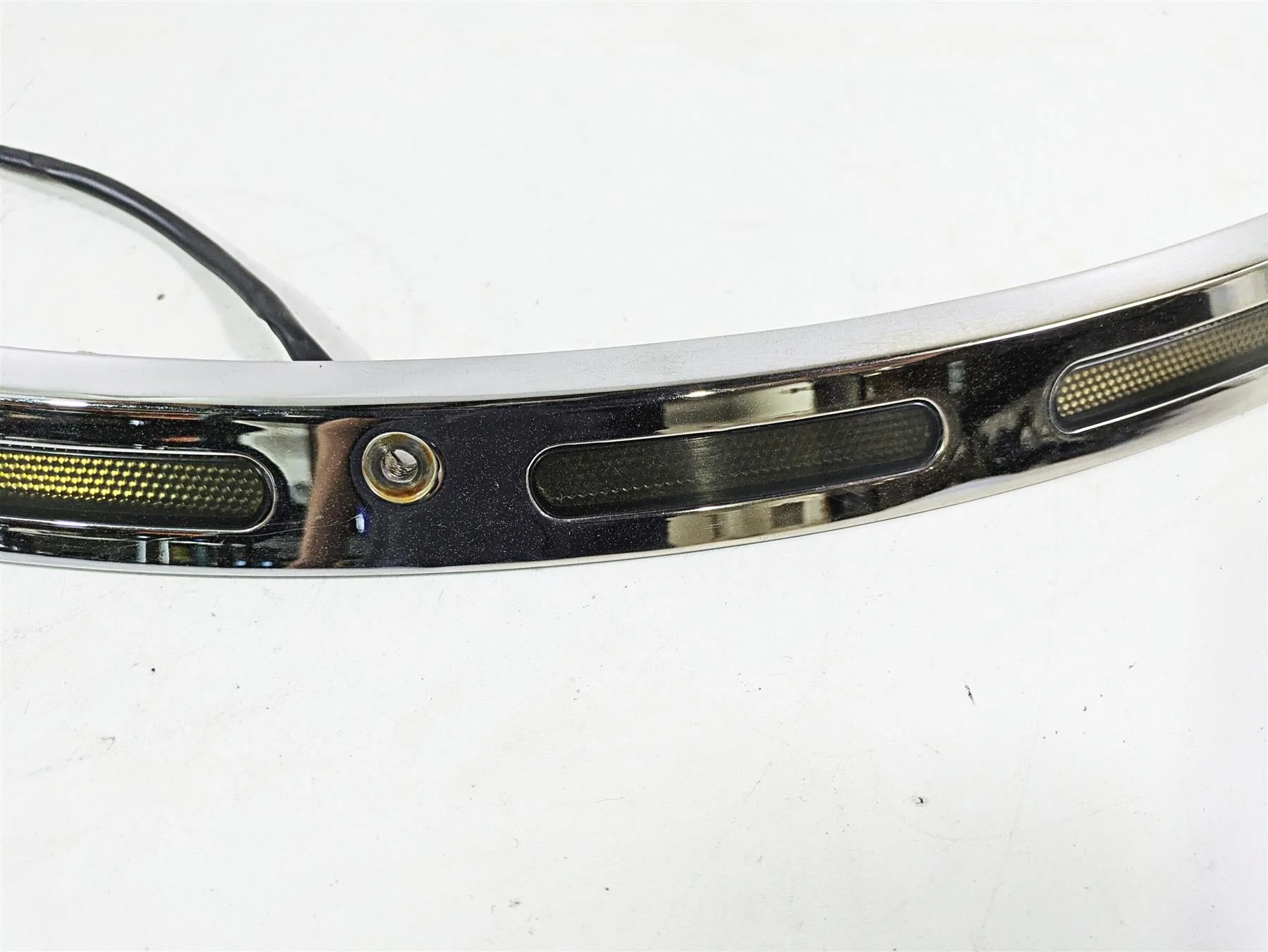 2011 Harley Touring FLHTCUSE CVO E-Glide Front Nose Fairing Running Light Trim - Image 7