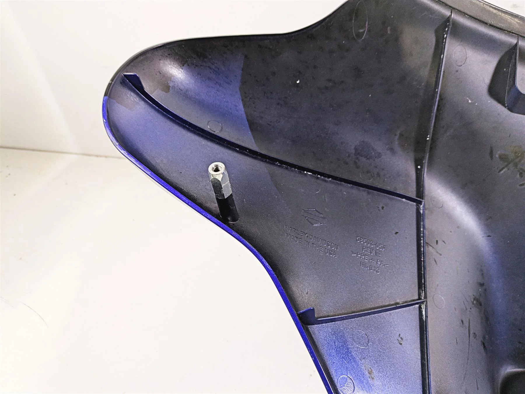 2011 Harley Touring FLHTCUSE CVO E-Glide Front Outer Fairing Blue 58503-05A - Image 11