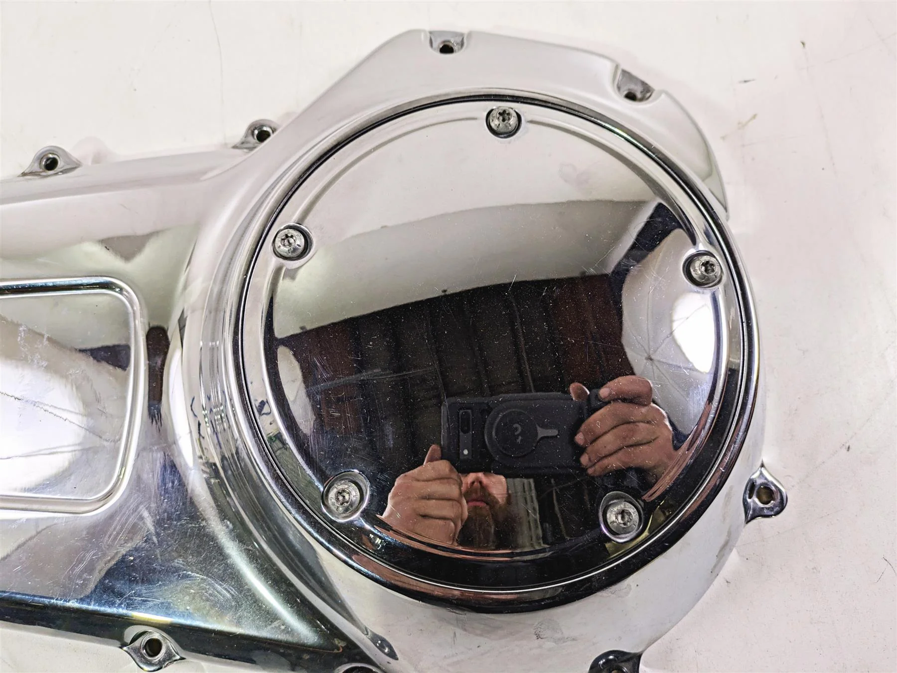2011 Harley Touring FLHTCUSE CVO E-Glide Outer Primary Drive Cover 60685-07 - Image 12