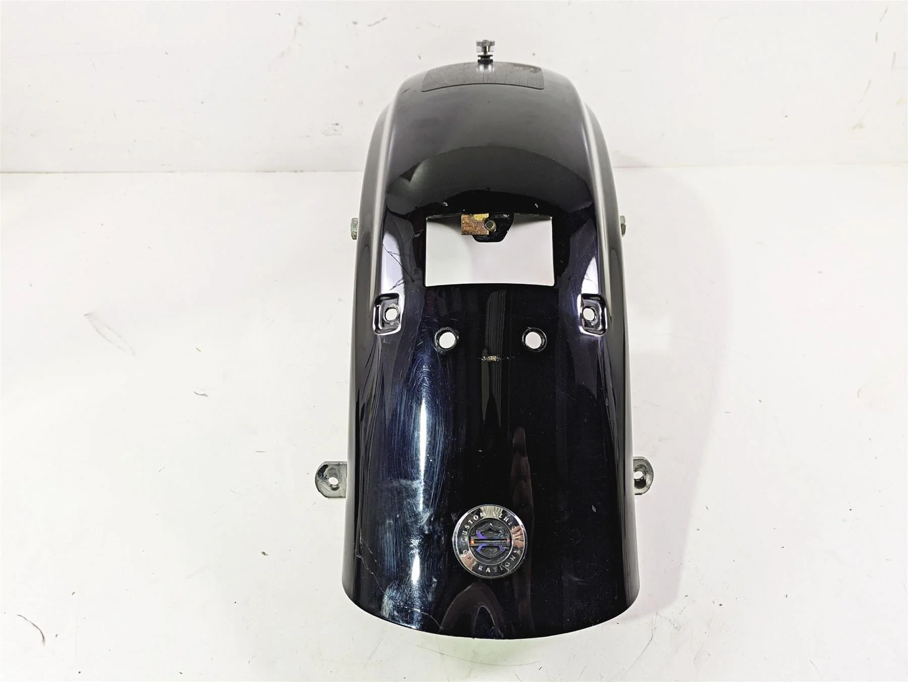 2011 Harley Touring FLHTCUSE CVO E-Glide Rear Fender Twilight Blue 58702-09A - Image 2