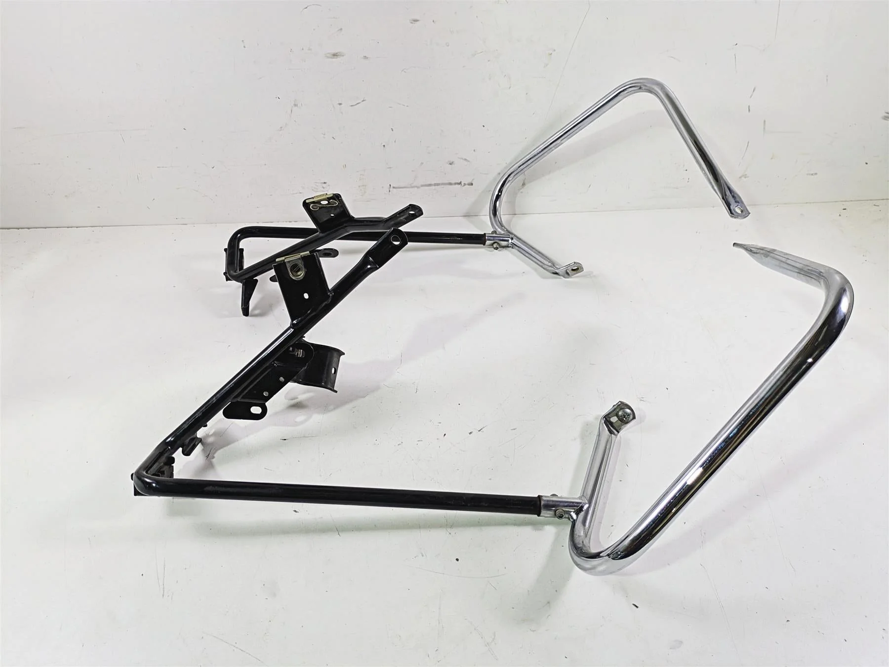 2011 Harley Touring FLHTCUSE CVO E-Glide Saddlebag Guard Rail Holders 49187-09 - Image 2