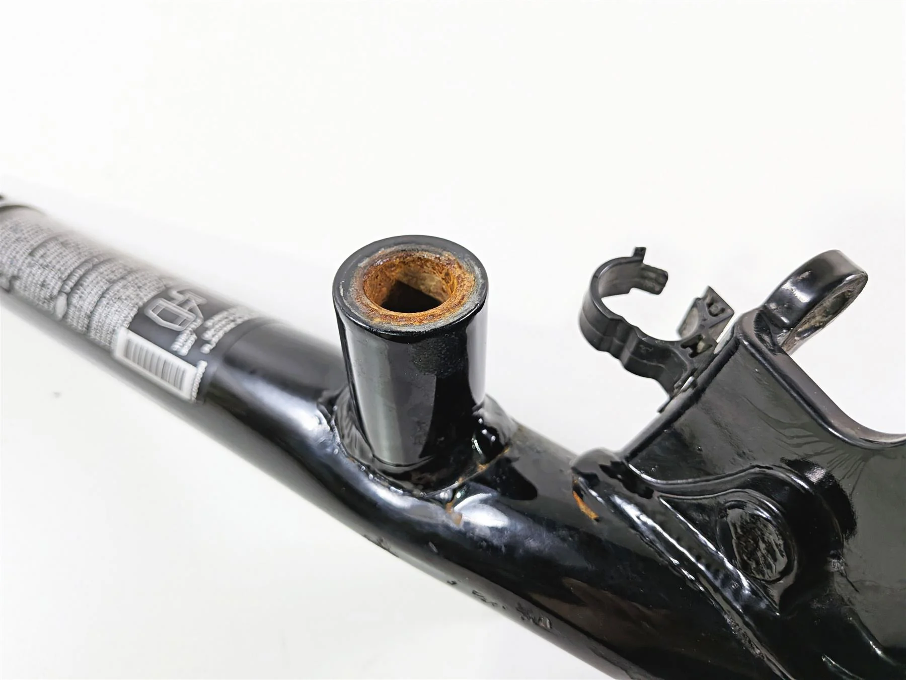 2011 Harley VRSCDX Night Rod Left Front Frame Rail Downtube - Dent 47987-07BK - Image 11
