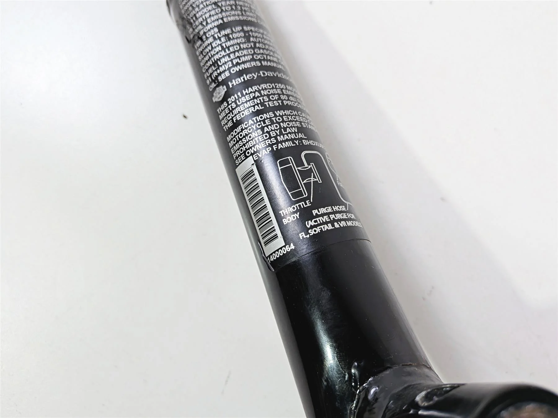 2011 Harley VRSCDX Night Rod Left Front Frame Rail Downtube - Dent 47987-07BK - Image 12