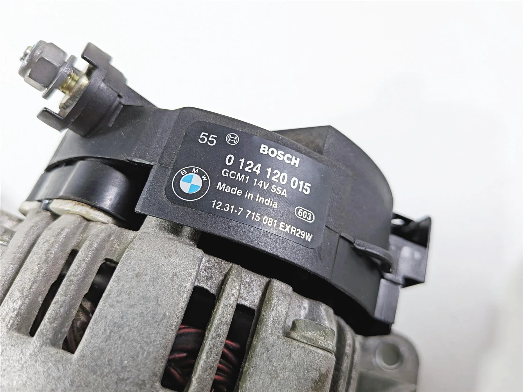 2012 BMW R1200R K27 Bosch RS 55mm Alternator Generator 12317715081 - Image 12