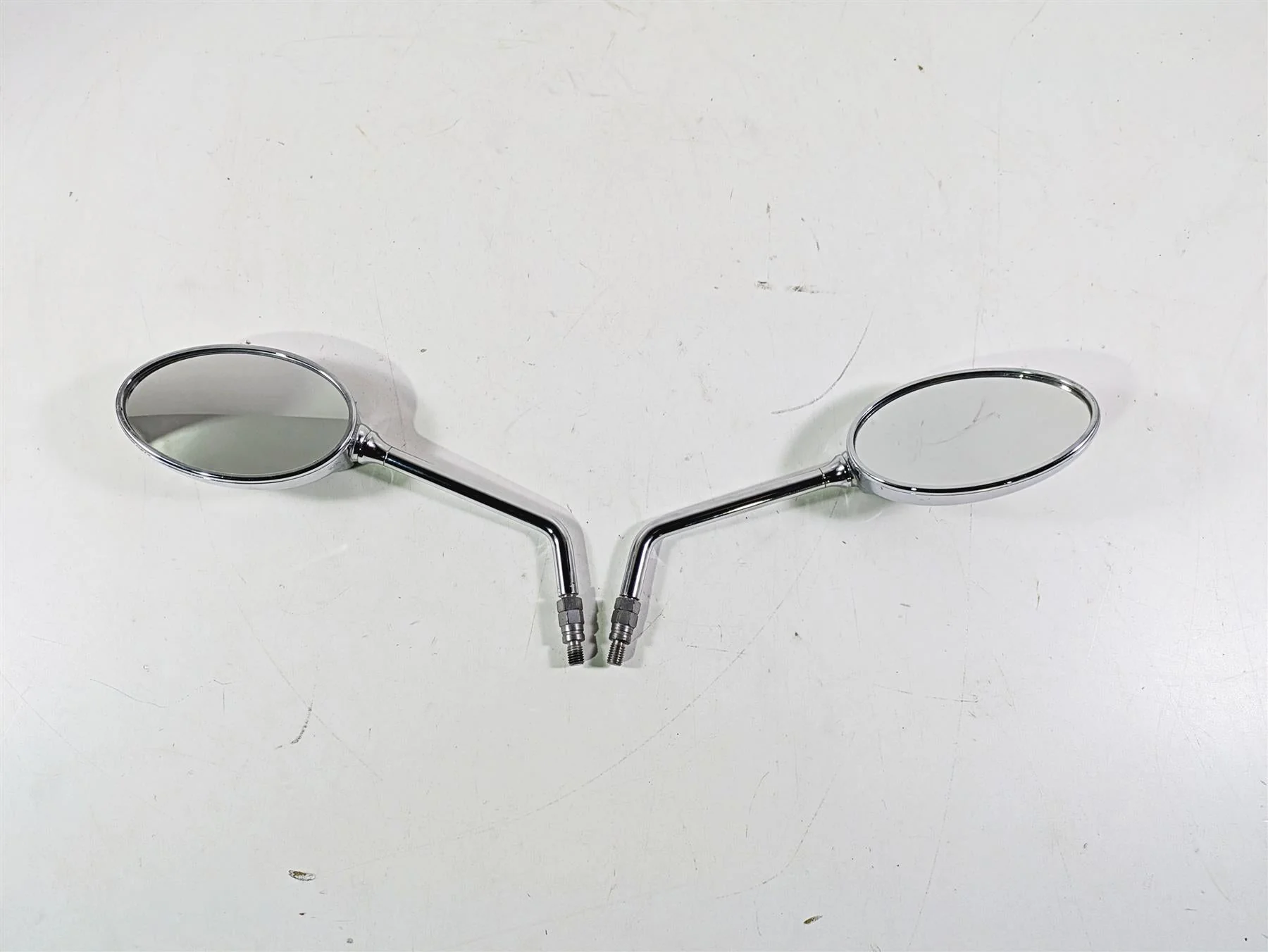 2012 BMW R1200R K27 Chrome Mirror Set & Mounts 71607699091 71609443674 - Image 4