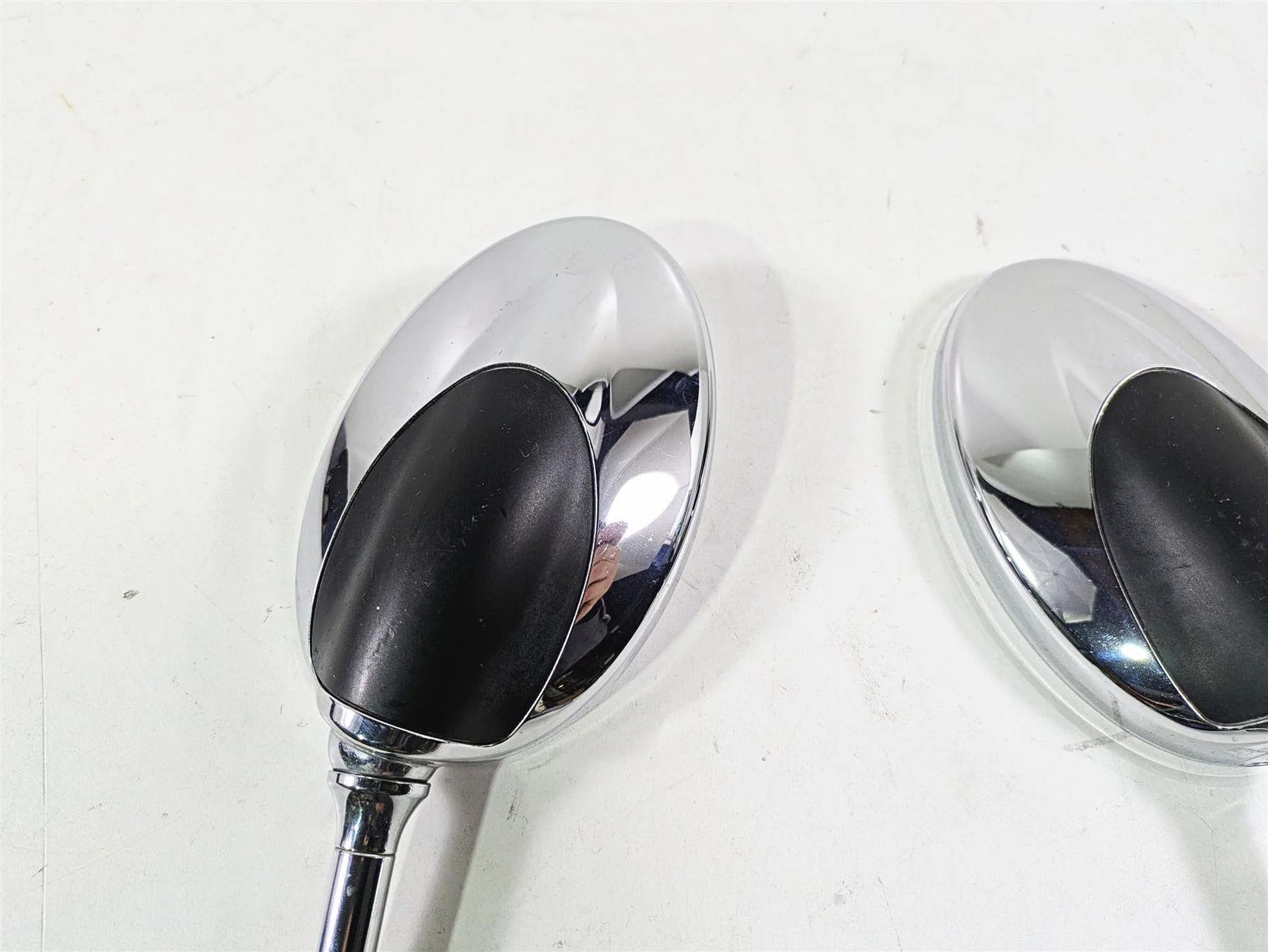 2012 BMW R1200R K27 Chrome Mirror Set & Mounts 71607699091 71609443674 - Image 9