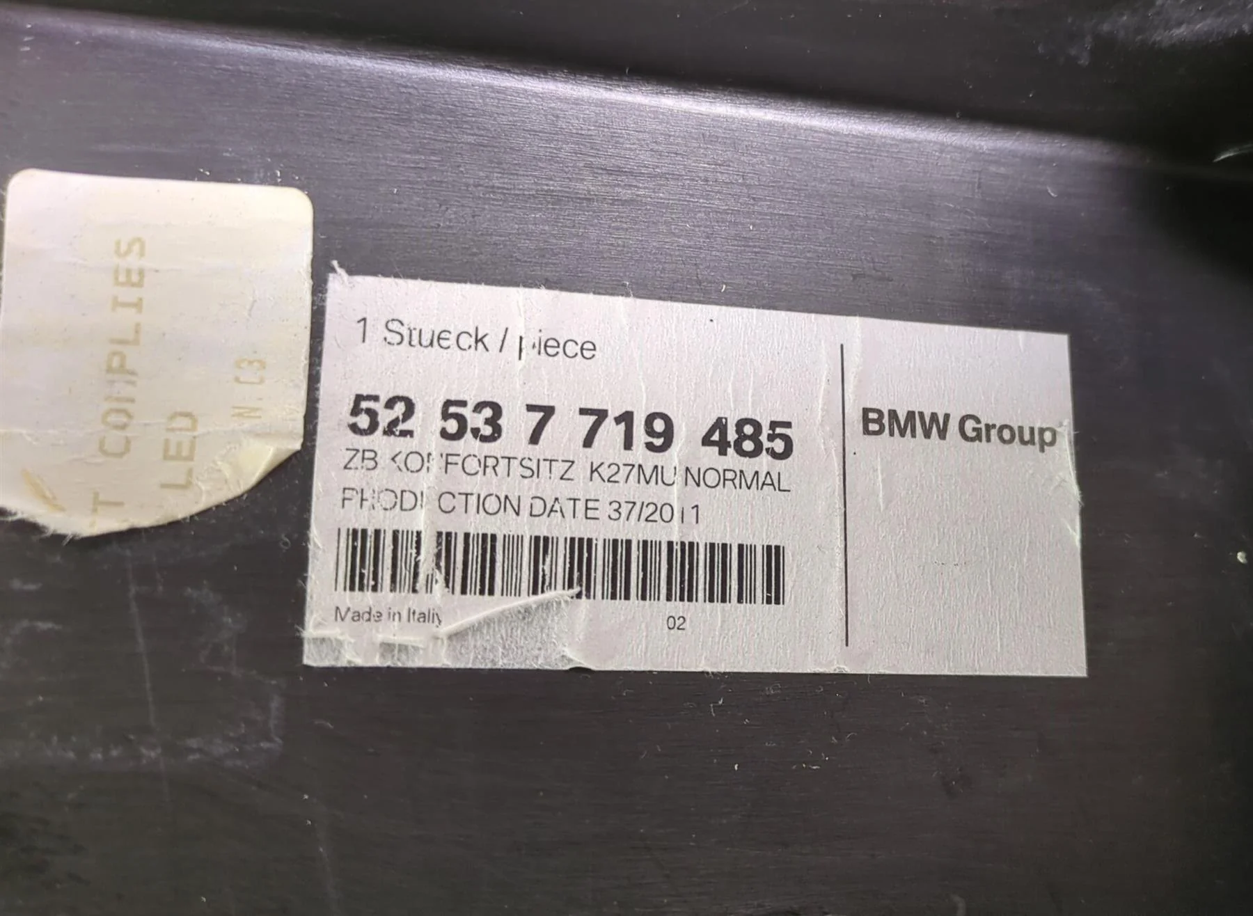 2012 BMW R1200R K27 Dual Driver Seat Saddle Comfort Standard 800mm 52537719485 - Image 2