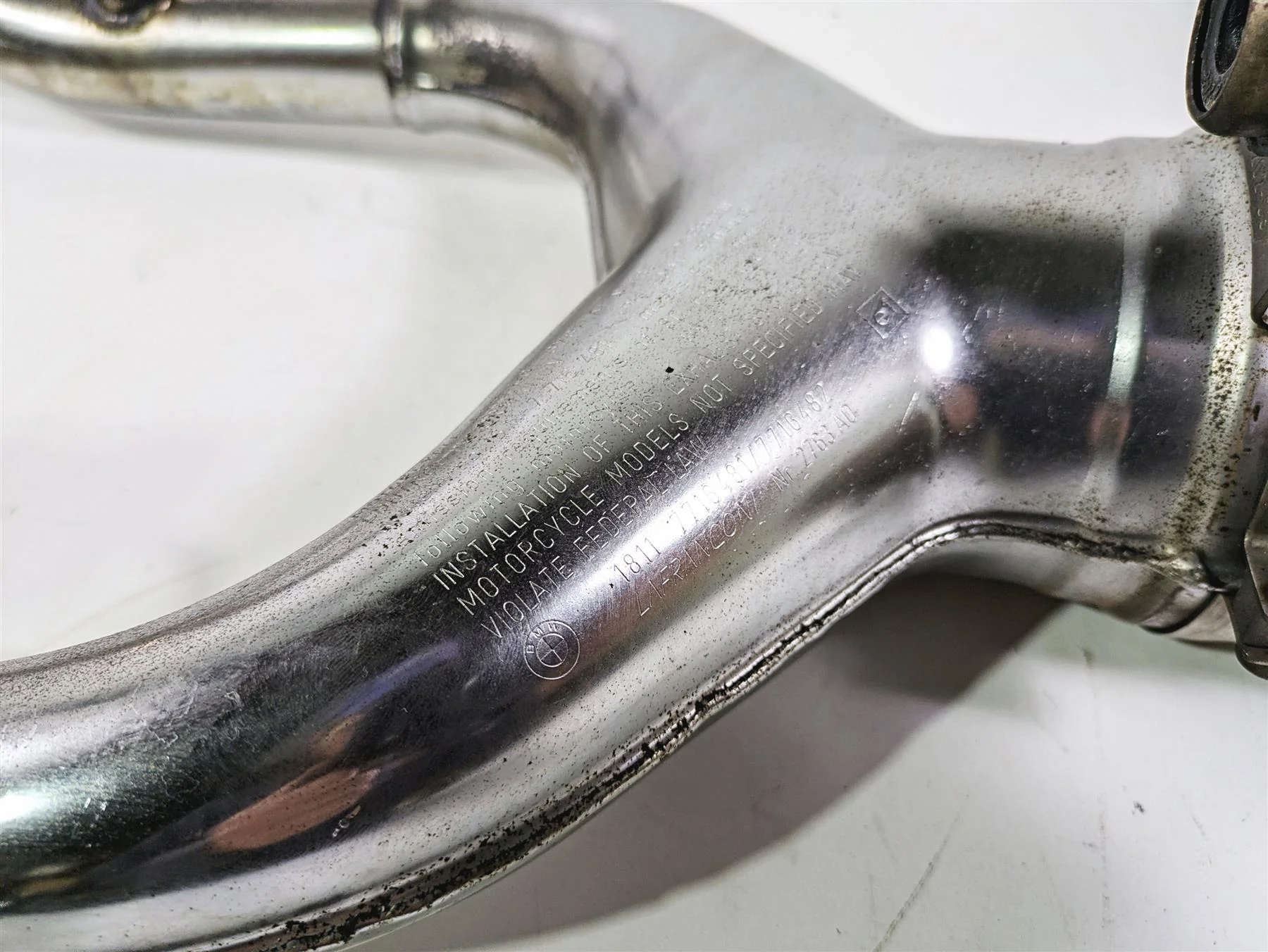 2012 BMW R1200R K27 Oem Lafranconi Exhaust Header Manifold Pipe 18117716482 - Image 6