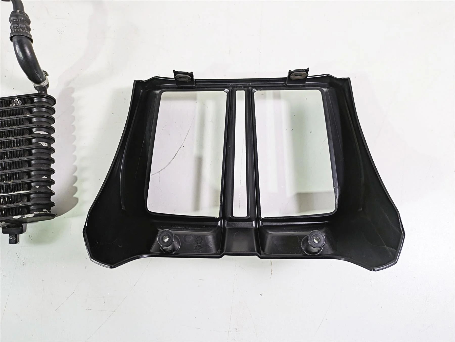 2012 BMW R1200R K27 Oil Cooler + Lines & Cover 17217722188 17217728347 - Image 3