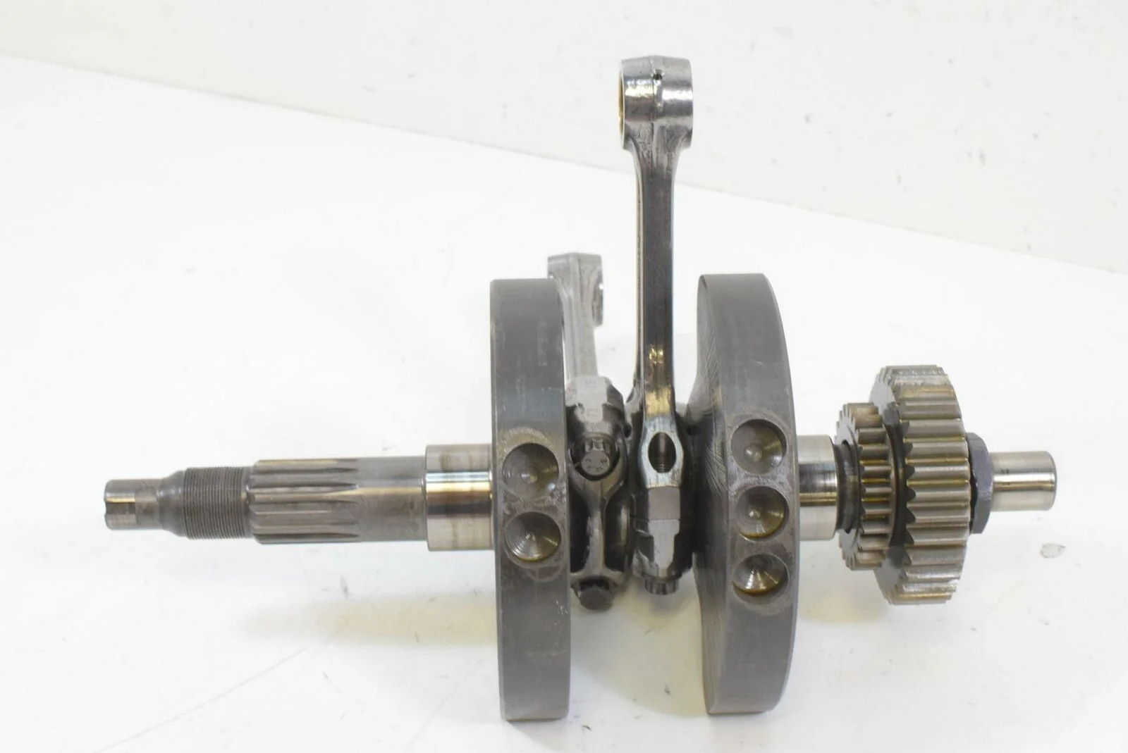 2012 Ducati Hypermotard 1100 Evo SP Crank Shaft Crankshaft Piston Rods 14621691A - Image 5