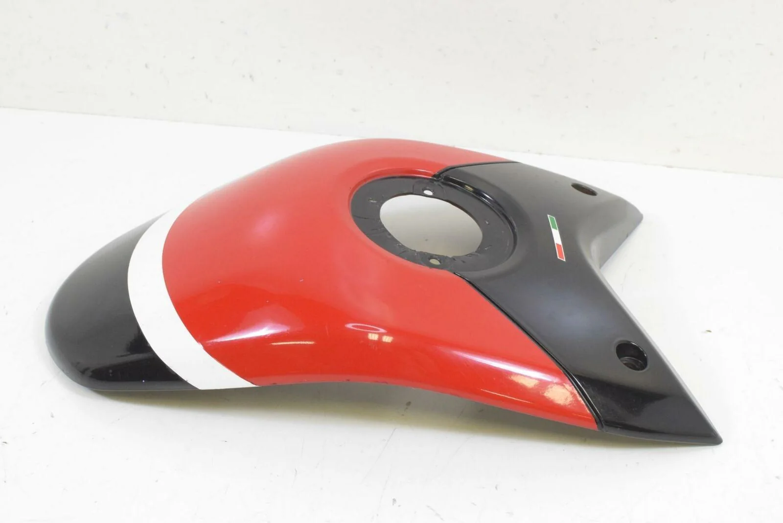 2012 Ducati Hypermotard 1100 Evo SP Upper Fuel Gas Tank Cover Fairing 48012542B - Image 3