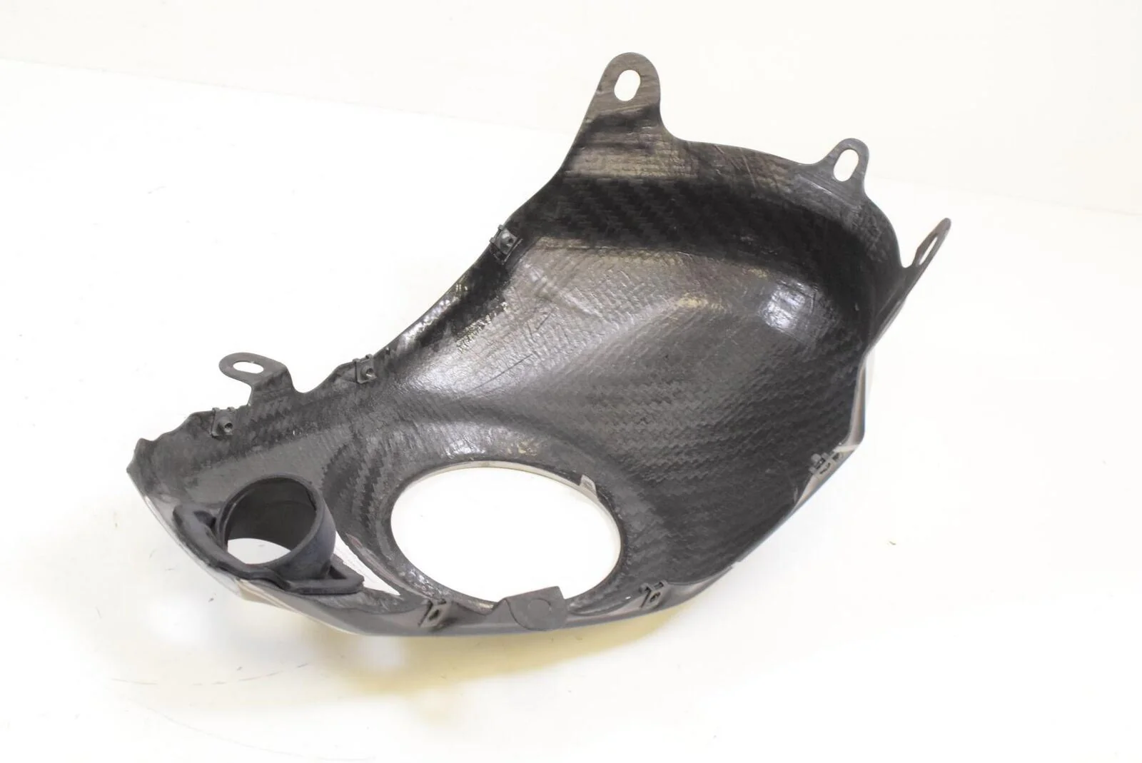 2012 Ducati Multistrada 1200S CABRON FIBER Tank Cover Cowl Fairing 96901610B - Image 5