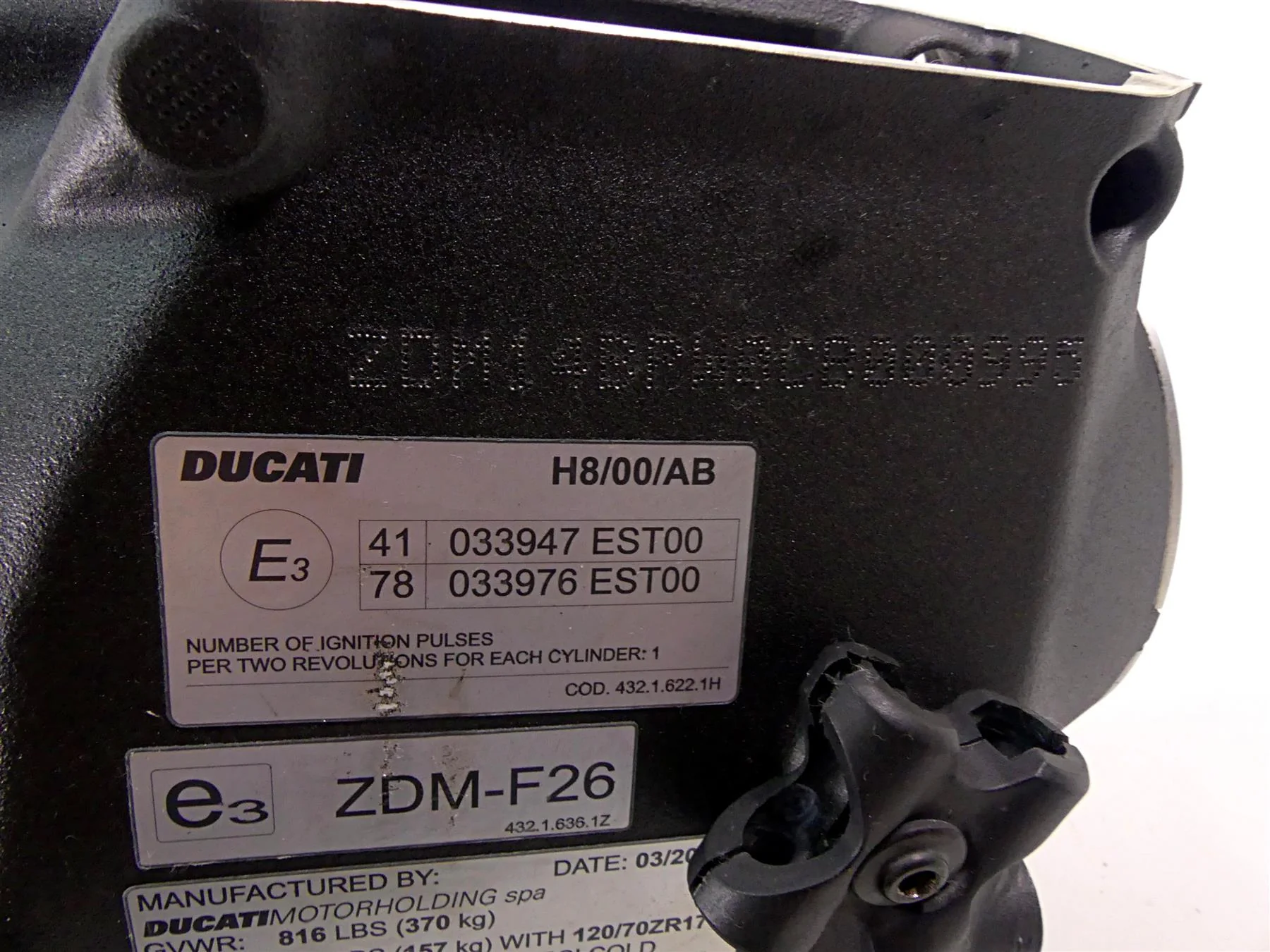 2012 Ducati Panigale 1199S Straight Main Frame Chassis With Texas Salvage Title - 47012051CA - Image 9
