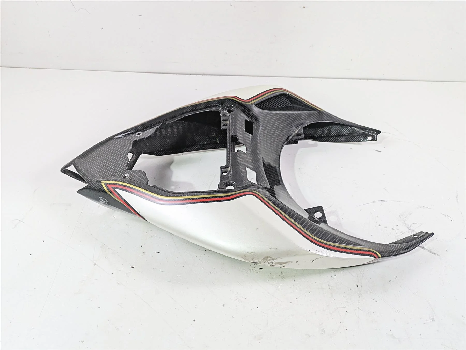 2012 Ducati Streetfighter 848 Carbon Fiber Tail Fairing Cover Cowl 969A07009B - Image 3