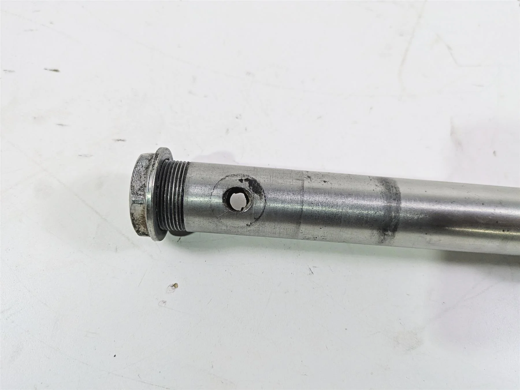 2012 Ducati Streetfighter 848 Front Axle Wheel Spindle 25mm 81910431A - Image 7