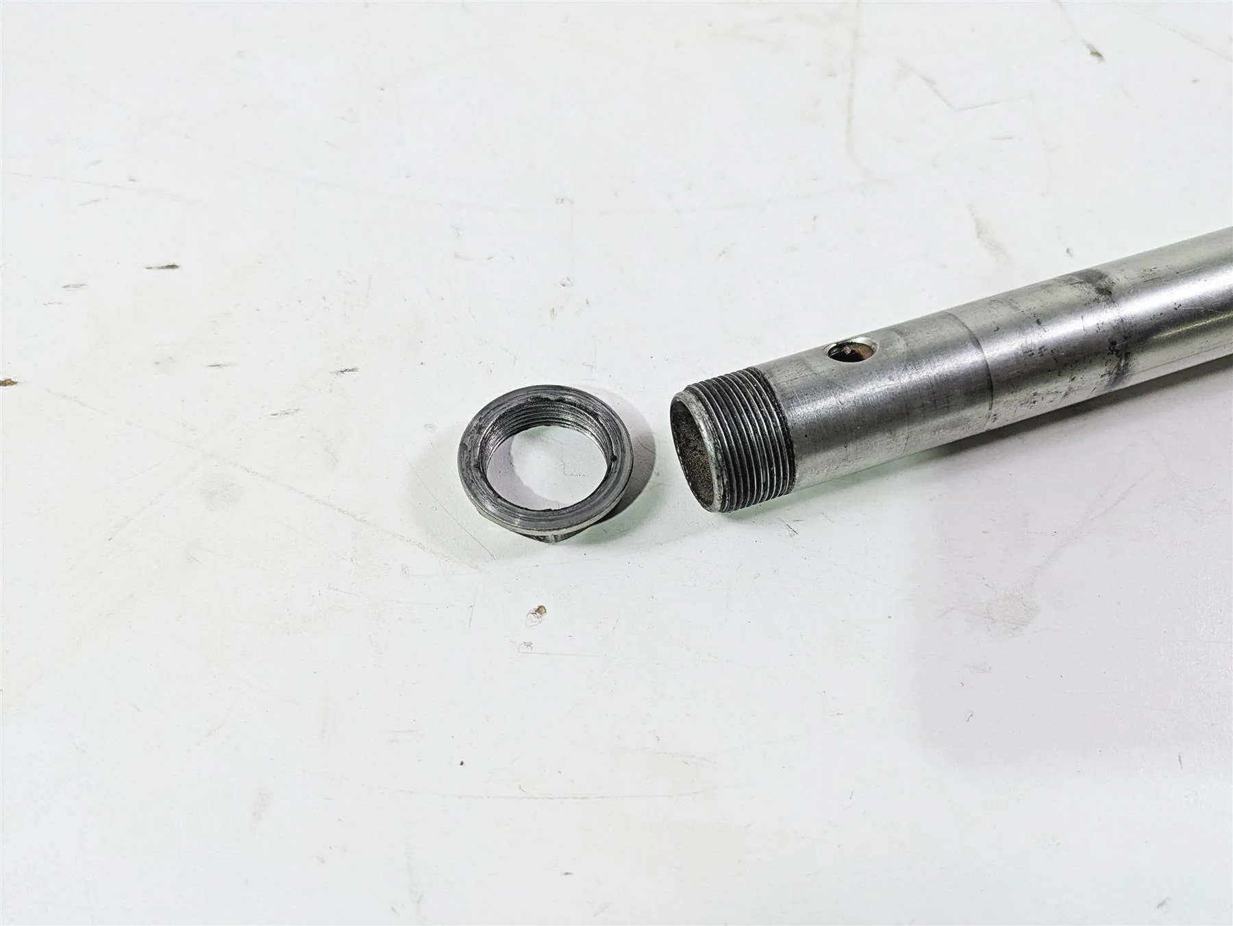 2012 Ducati Streetfighter 848 Front Axle Wheel Spindle 25mm 81910431A - Image 8