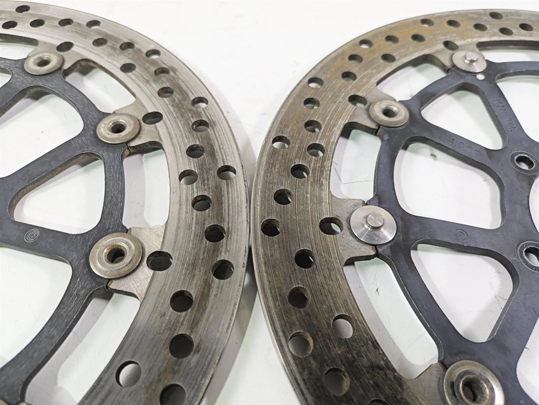 2012 Ducati Streetfighter 848 Front Brake Rotor Disc Set 49241011A 49241191A - Image 12