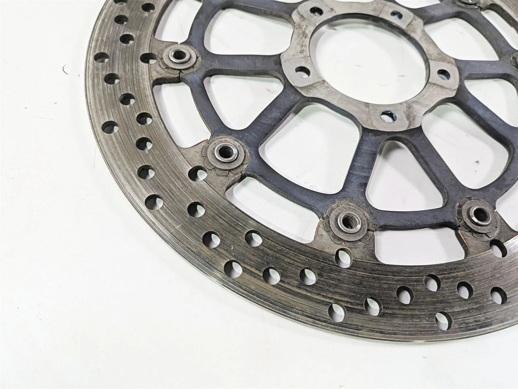 2012 Ducati Streetfighter 848 Front Brake Rotor Disc Set 49241011A 49241191A - Image 8
