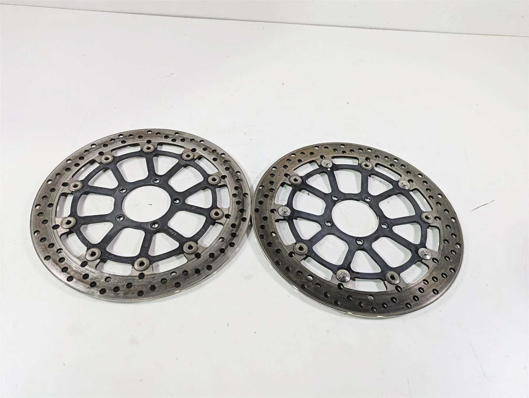 2012 Ducati Streetfighter 848 Front Brake Rotor Disc Set 49241011A 49241191A - Image 9