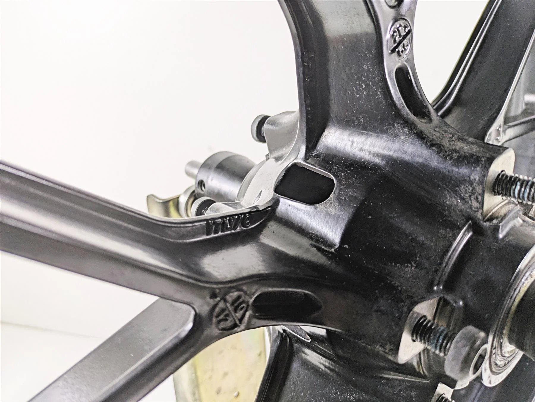 2012 Ducati Streetfighter 848 Straight Front Wheel Rim 17x3.5 Enkei 50121301AB - Image 11
