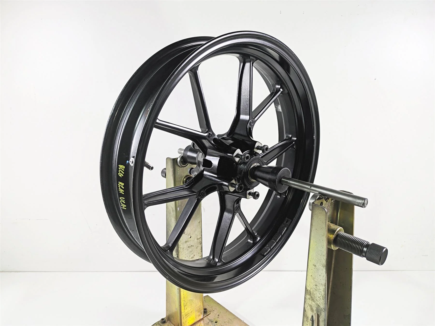 2012 Ducati Streetfighter 848 Straight Front Wheel Rim 17x3.5 Enkei 50121301AB - Image 3