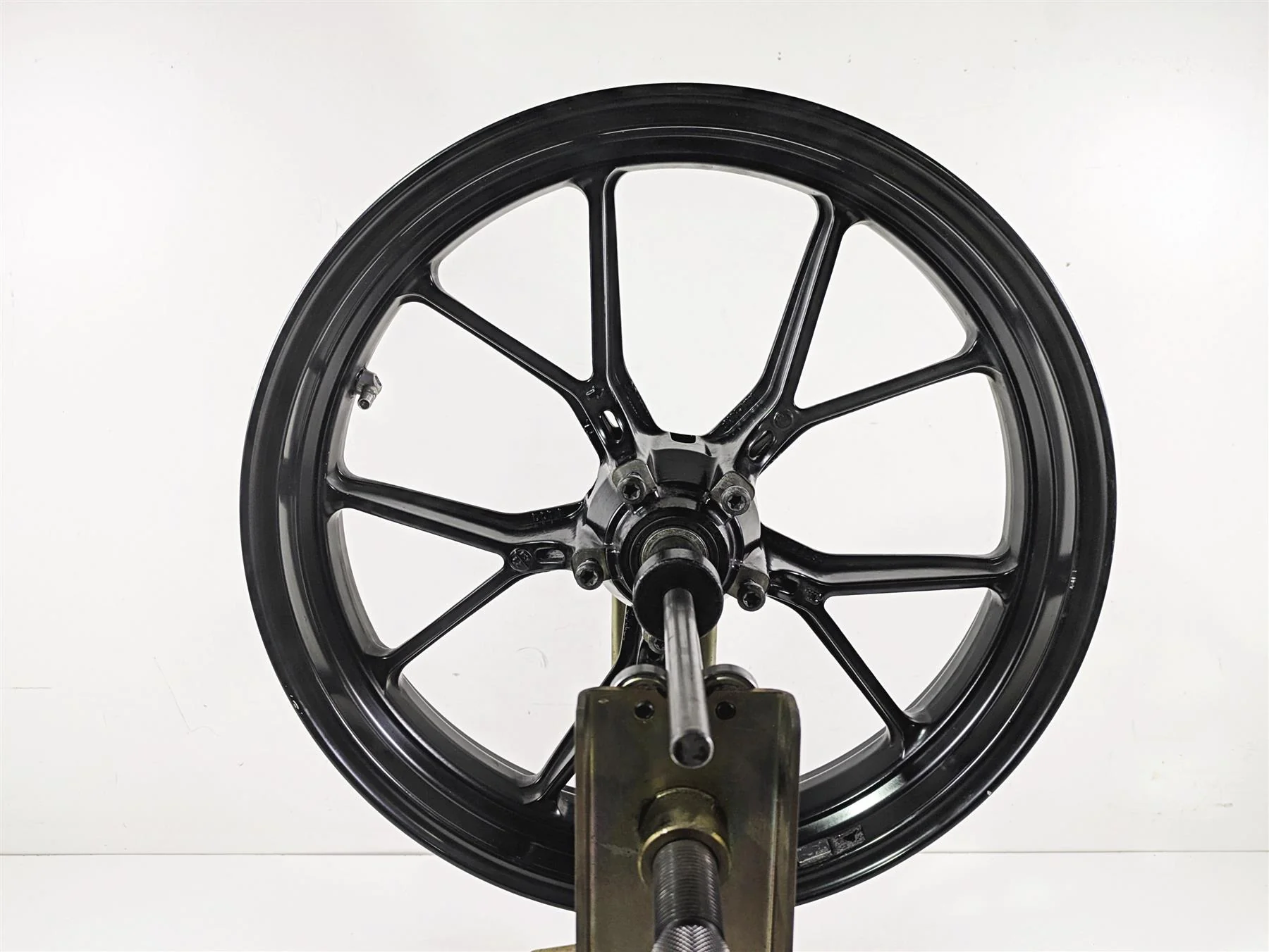 2012 Ducati Streetfighter 848 Straight Front Wheel Rim 17x3.5 Enkei 50121301AB - Image 4