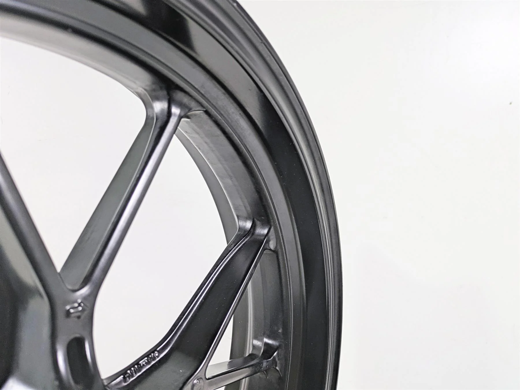 2012 Ducati Streetfighter 848 Straight Front Wheel Rim 17x3.5 Enkei 50121301AB - Image 9