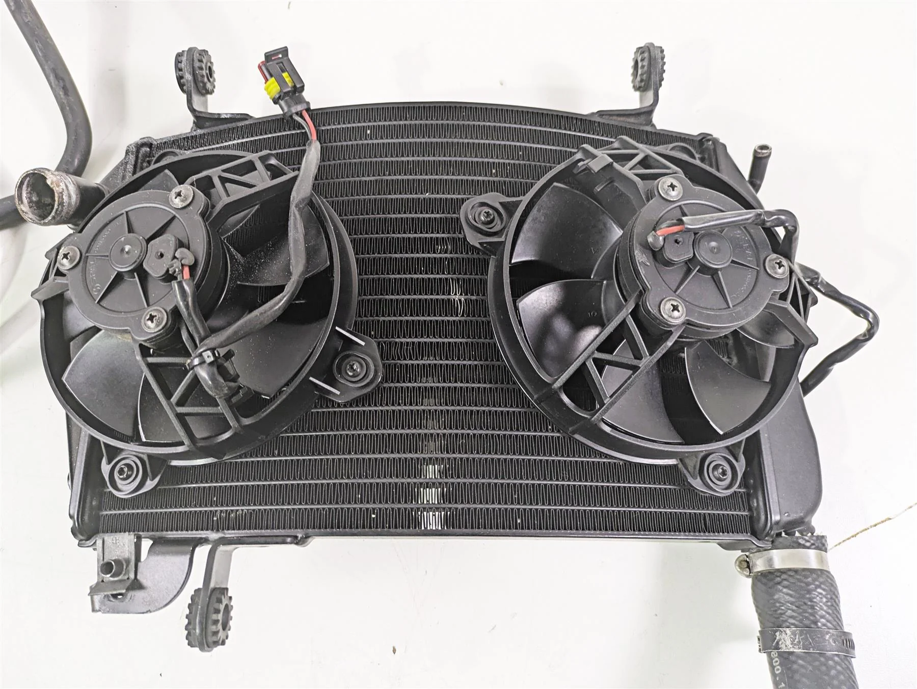 2012 Ducati Streetfighter 848 Upper Radiator Fans Reservoir Hoses 54840831A - Image 2
