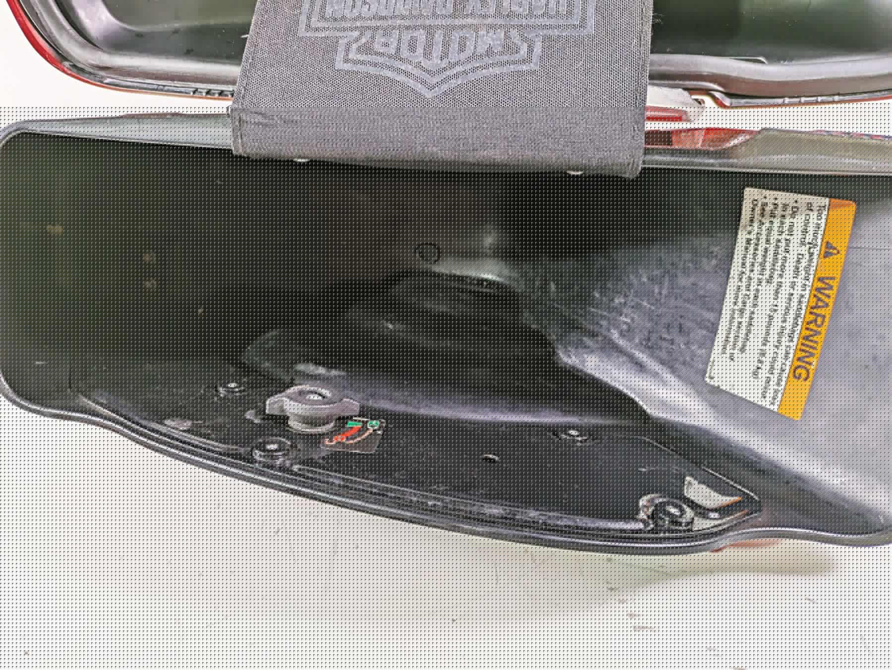 2012 Harley FLD Dyna Switchback Left Saddlebag  Saddle Bag Red 90200019BDK - Image 9