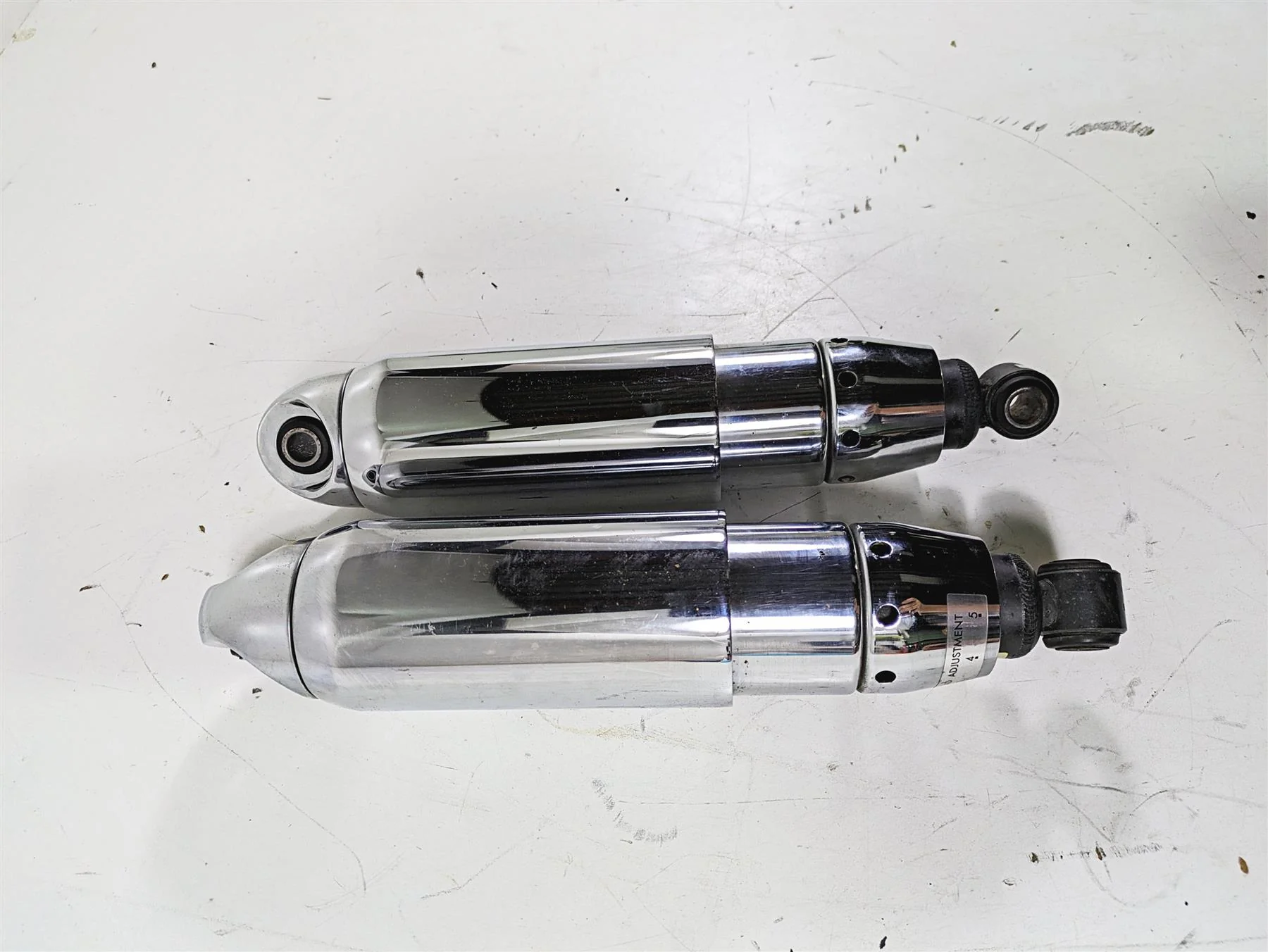 2012 Harley FLD Dyna Switchback Rear Suspension Damper Shock Set 12" 54537-08A - Image 2
