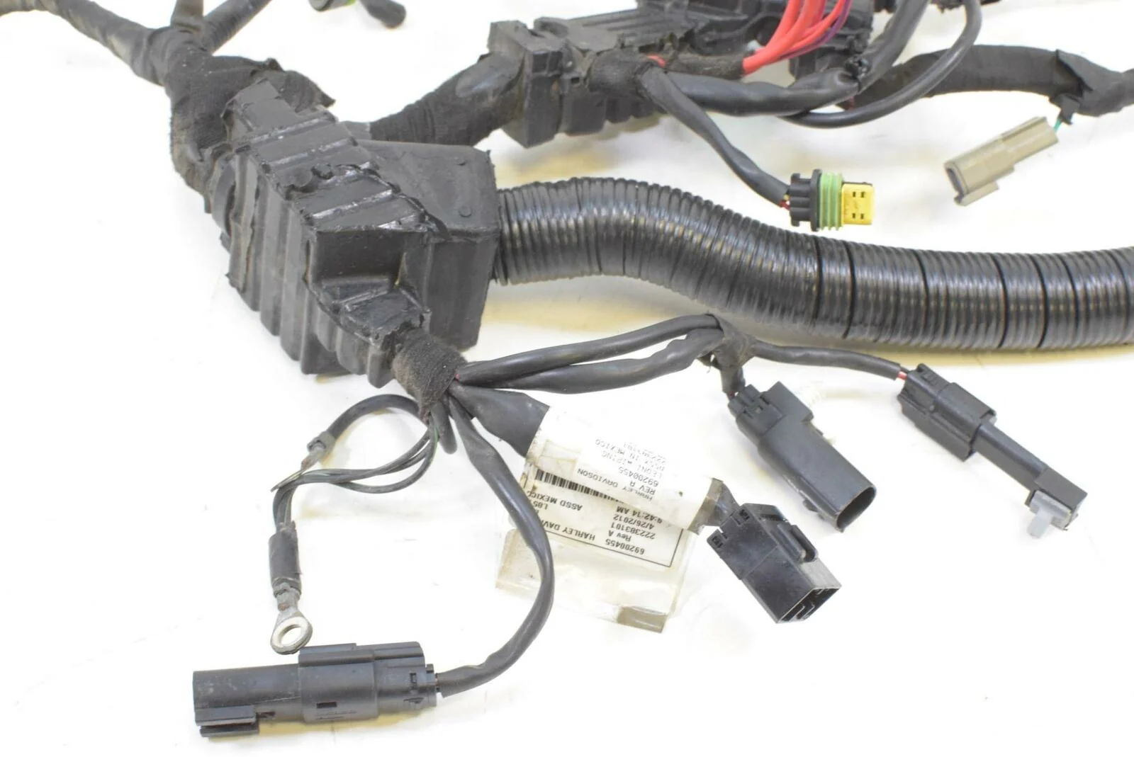 2012 Harley FXDC Dyna Super Glide Non ABS Main Wiring Harness Loom 71072-12A - Image 6