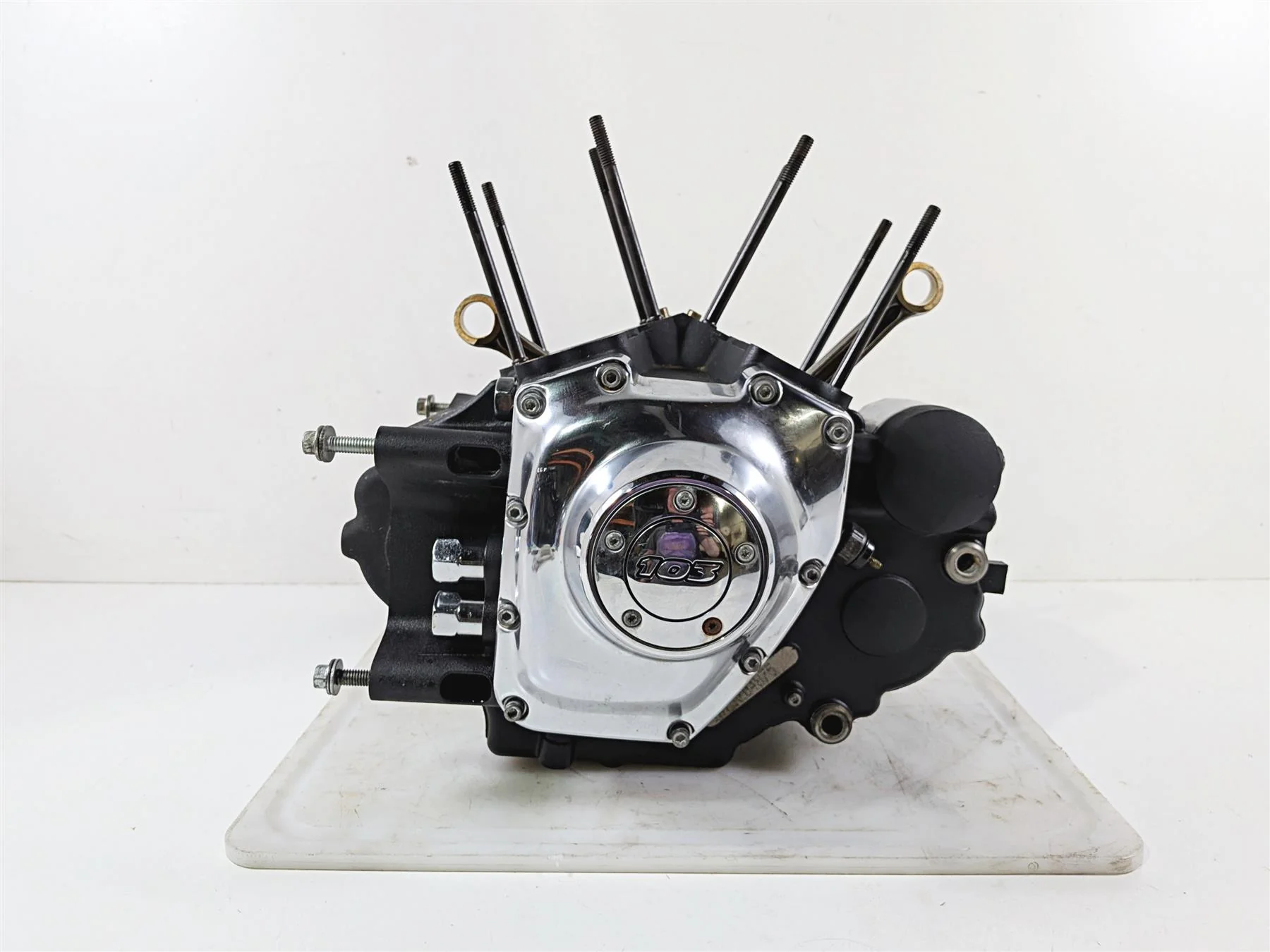 2012 Harley Softail FLSTF Fat Boy Bottom End Engine Crank Shaft Case 24722-07B - Image 2