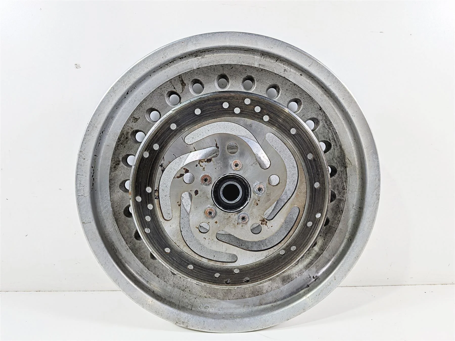 2012 Harley Softail FLSTF Fat Boy Front Solid Wheel Rim 17x3.5 Straight 41038-08 - Image 3