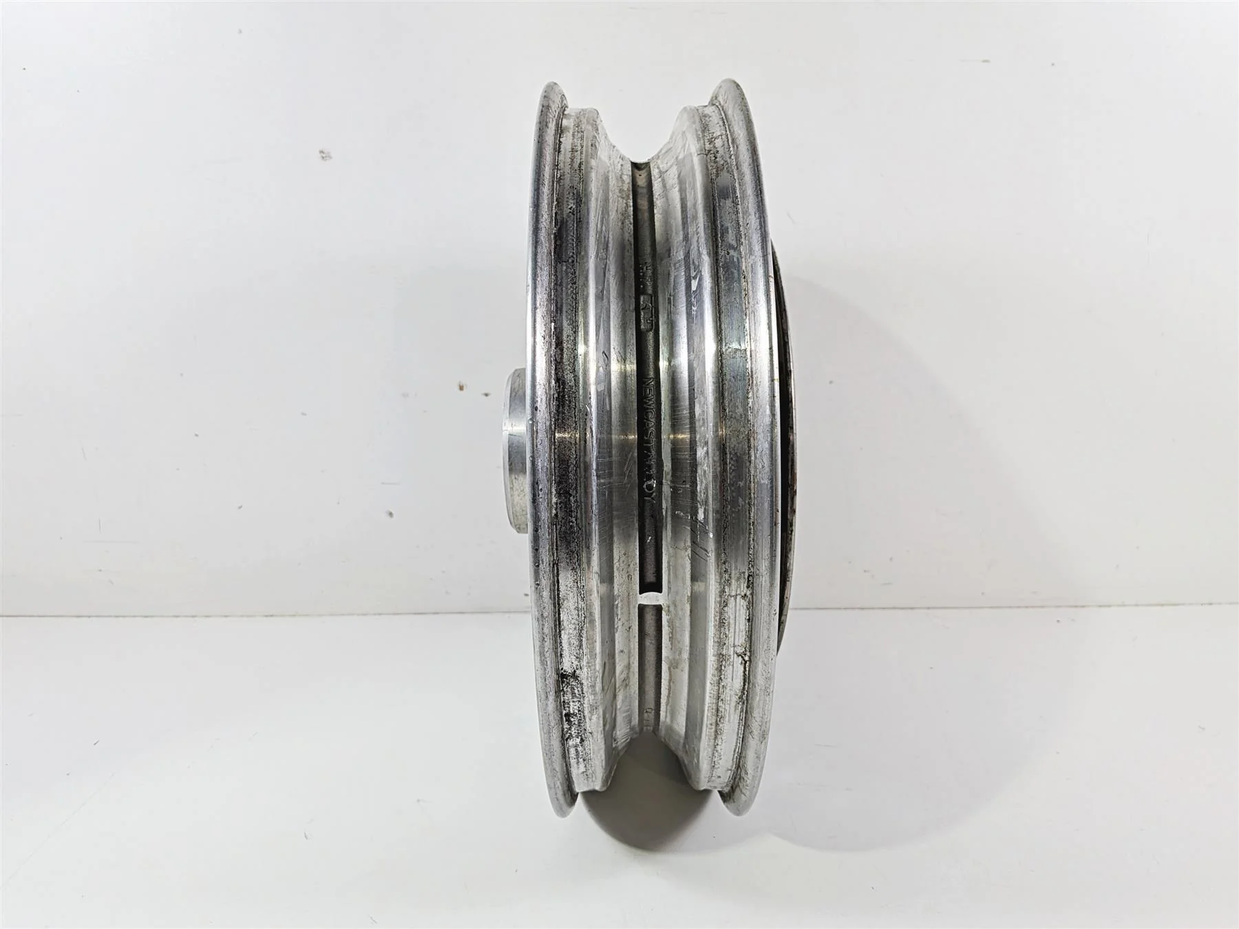 2012 Harley Softail FLSTF Fat Boy Front Solid Wheel Rim 17x3.5 Straight 41038-08 - Image 4