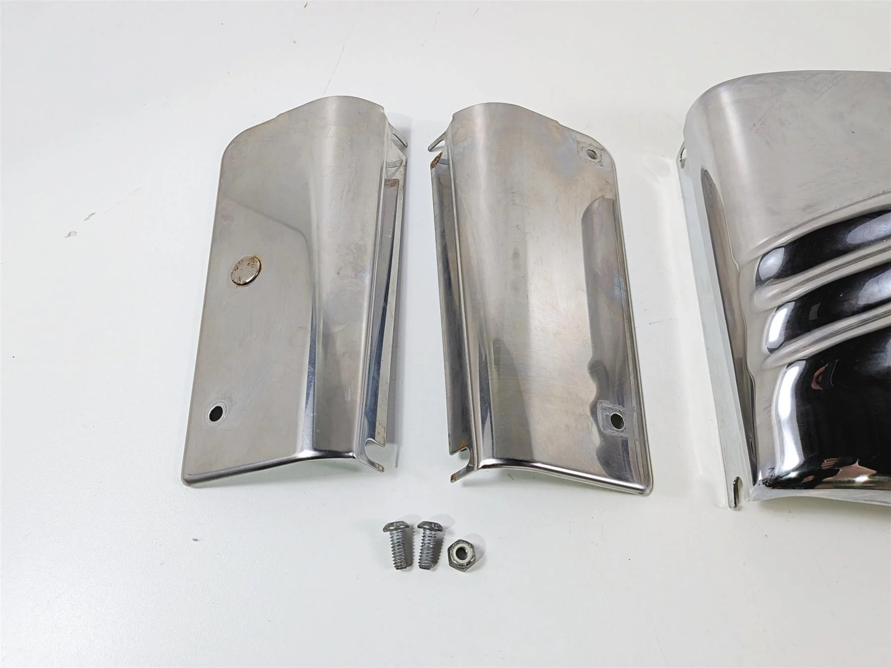 2012 Harley Softail FLSTF Fat Boy Headlight Panel Cover Set 67982-07 - Image 3