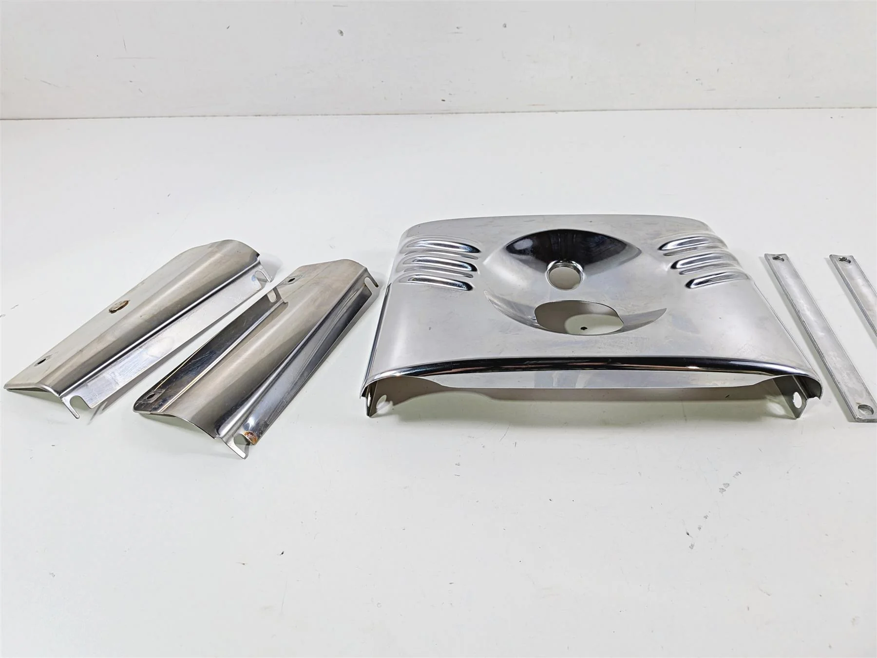 2012 Harley Softail FLSTF Fat Boy Headlight Panel Cover Set 67982-07 - Image 9