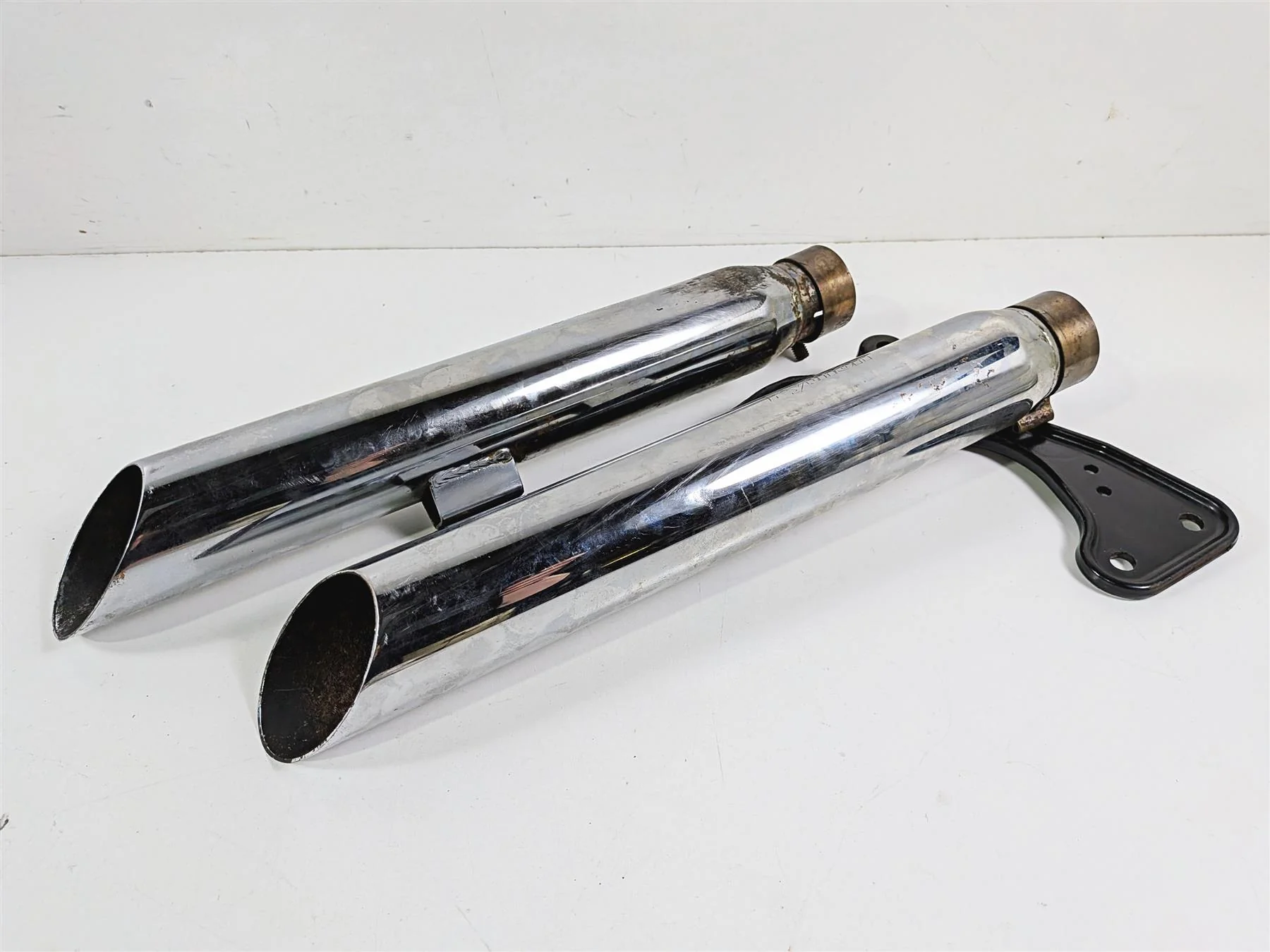 2012 Harley Softail FLSTF Fat Boy Python Slash Cut Slip On Muffler - Image 12