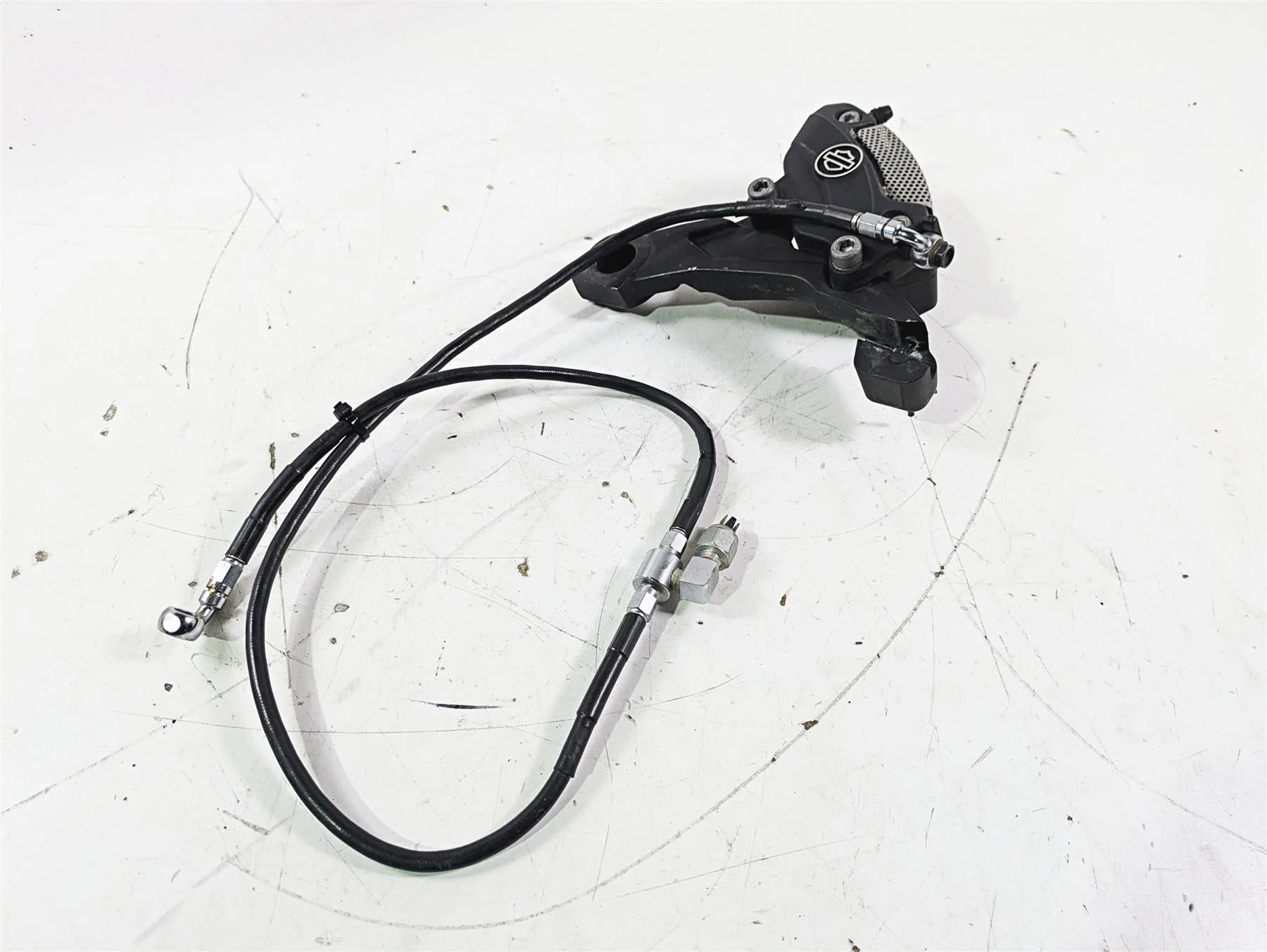 2012 Harley VRSCF Muscle V Rod Brembo Rear Brake Caliper + Line 43050-08 - Image 2