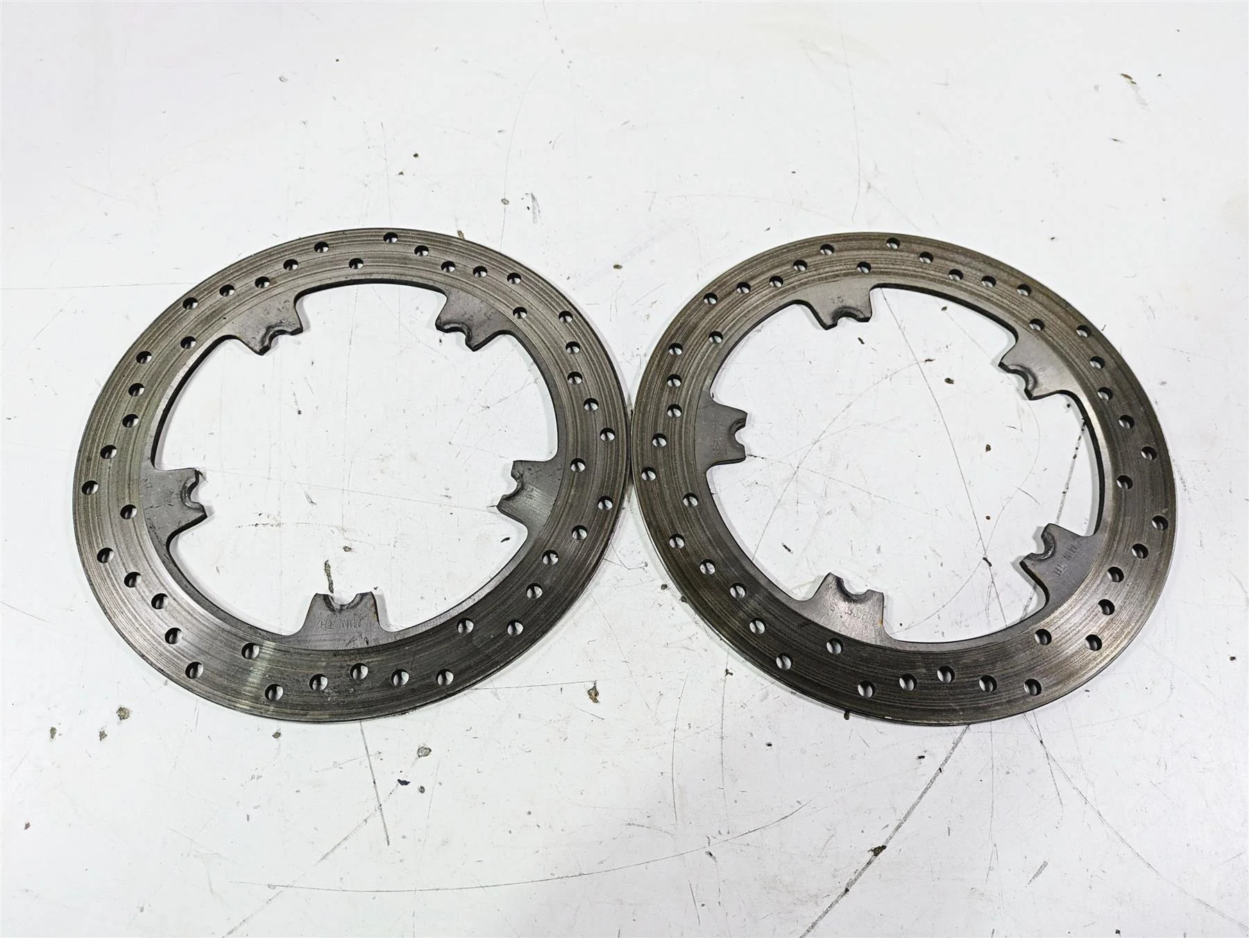 2012 Harley VRSCF Muscle V Rod Front Brake Rotor Disc Set 44553-06A - Image 10
