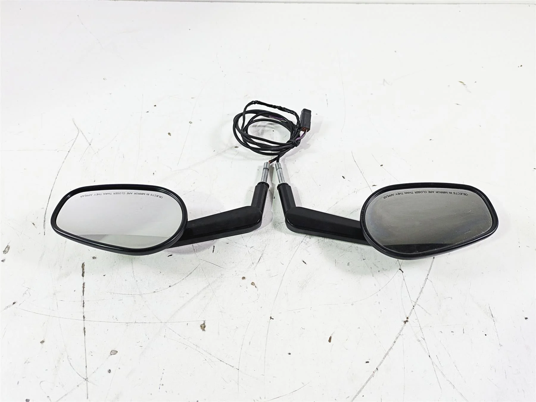 2012 Harley VRSCF Muscle V Rod Rear View Mirror Turn Signal Set 92094-09 - Image 4
