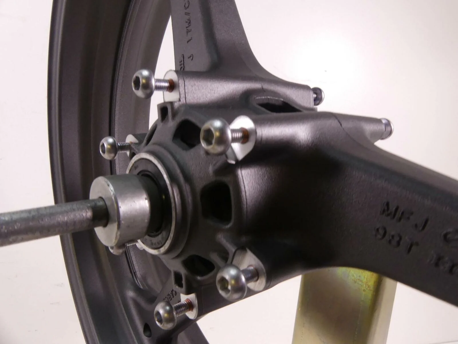 2012 Honda CBR600RR Front Straight Enkei Rim Wheel 17x 3.5 44650-MFJ-308 - Image 6